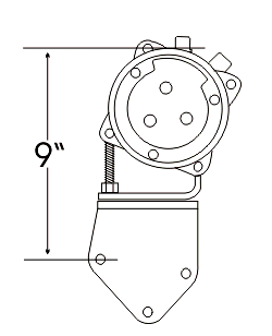 Universal Small Block Ford 289, 302, 351W Compressor Mount Driver Side