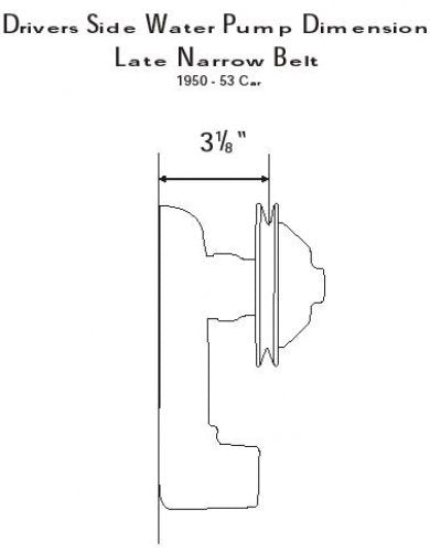 Flathead A/C Alternator Late Narrow Belt