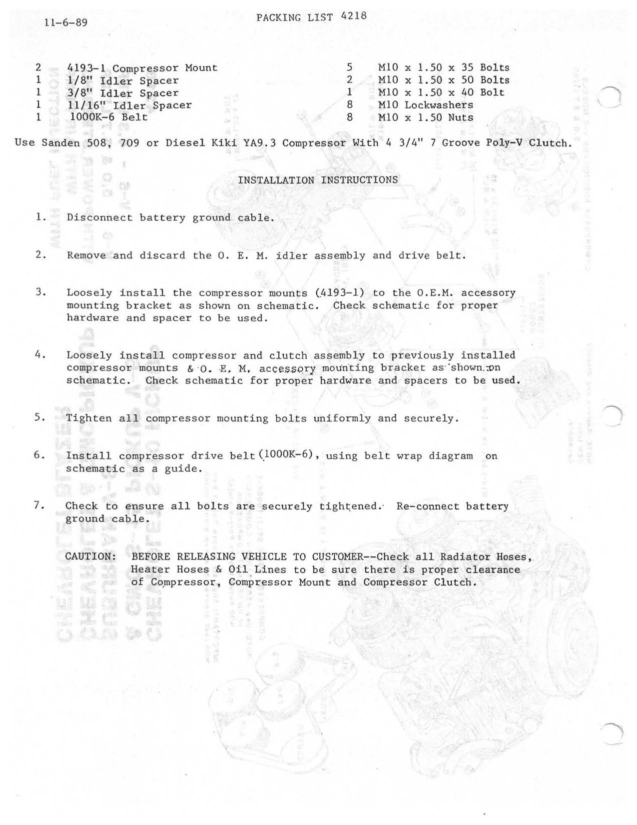 Gm R4 To Sanden Conversion Bracket