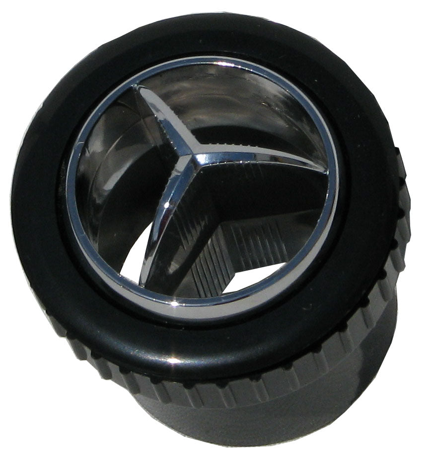 2.25 Inch Chrome Vent Black Trim