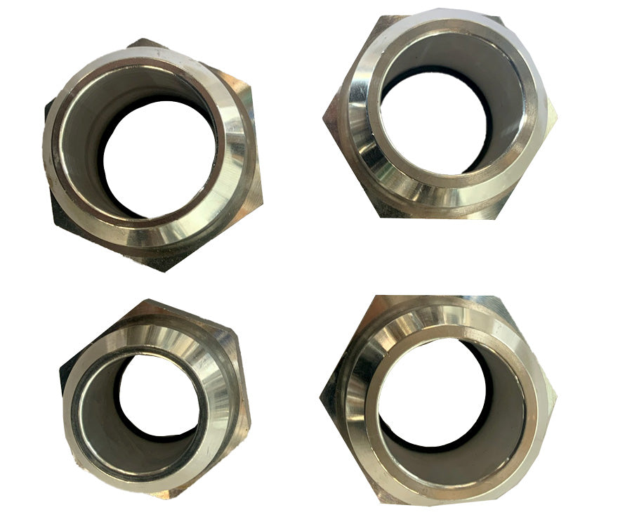 A/C and Heater Firewall Rings Billet Aluminum