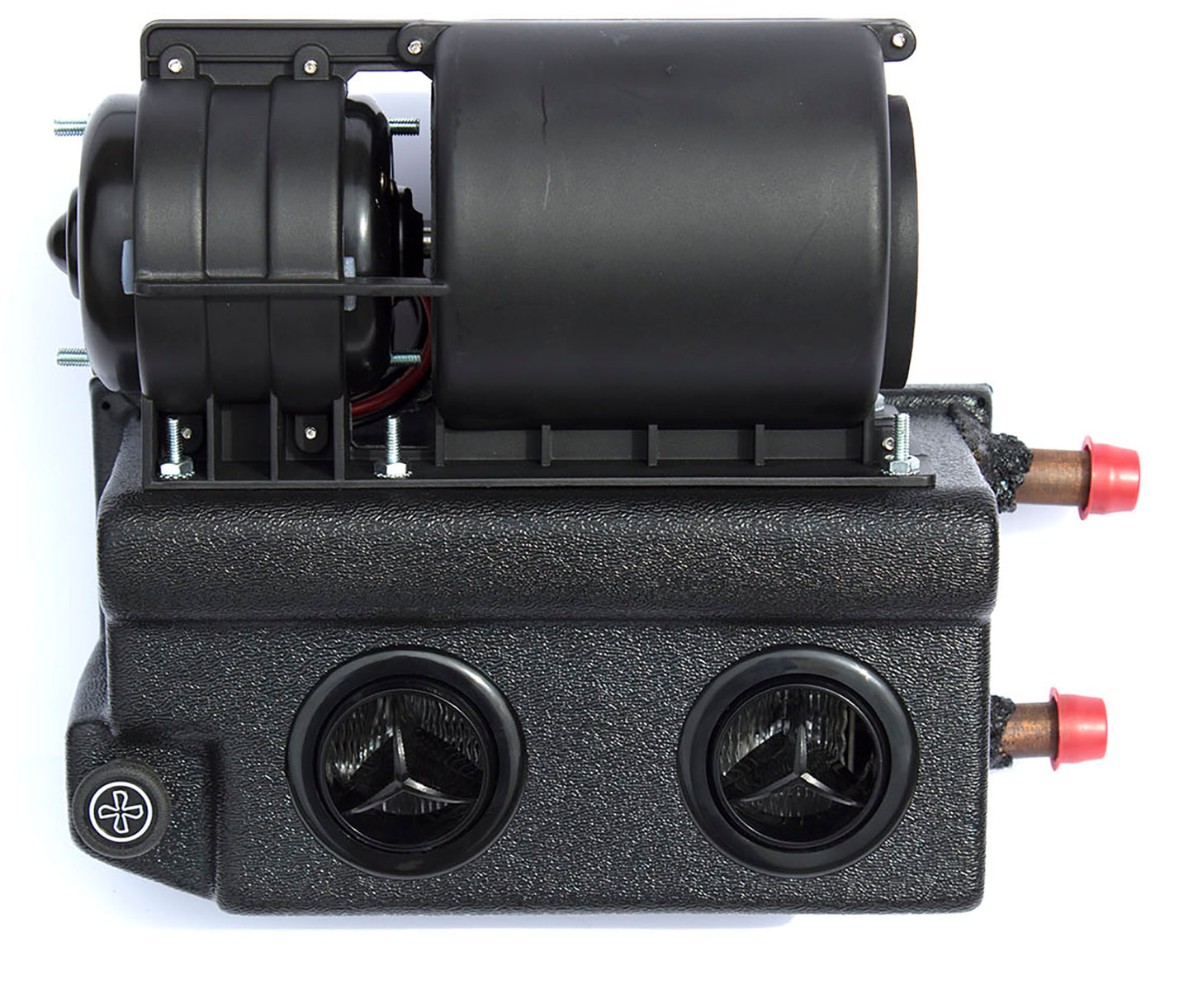 Universal Street Rod Heater System Black Vents