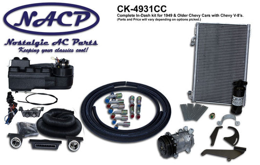 1949 & Older Chevy Indash A/C System with Heat