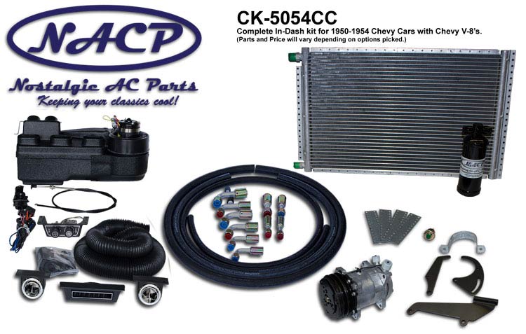 1950 - 1954 Chevy Indash A/C System with Heat