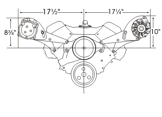218L BBC Short Pump Bracket Low Profile Driver Side