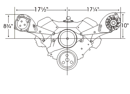 218L BBC Short Pump Bracket Low Profile Driver Side
