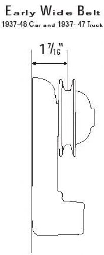 Alternator Bracket Early Flathead Wide Belt