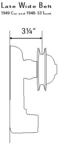 Alternator Bracket Late Flathead Wide Belt