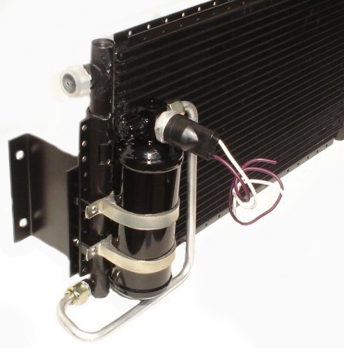 MGB Condenser with Drier, Brackets & Binary