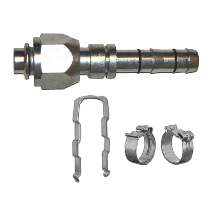 #12 Straight Female Step Down O-ring E-Z Clip Fitting to #10 Hose