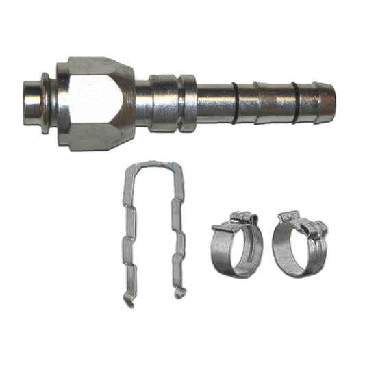 #12 Straight Female Step Down O-ring E-Z Clip Fitting to #10 Hose