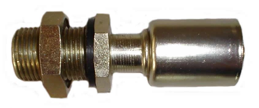 # 8 Single Straight A/C Bulkhead Fitting