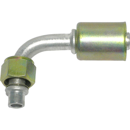 # 8 90 Degree Female Step Up O-ring Fitting to #10 Hose