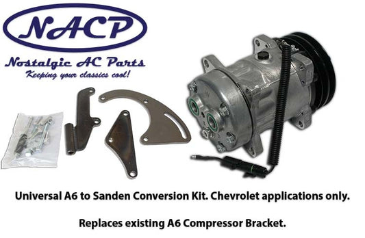 A-6 to Sanden Style Conversion Kit Chevrolet Vehicles