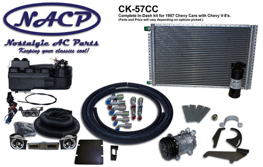1957 Chevrolet Indash A/C System with Heat