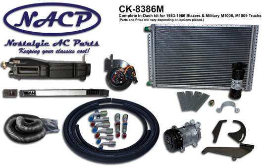 C / K Series Military M1008 M1009 Truck / Blazer A/C System