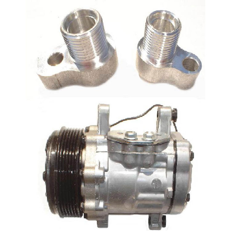 7176 SD7B10 Sanden Compressor fittings