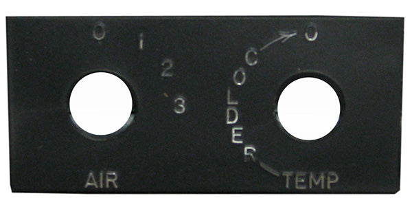 Rotary Control Small Horizontal Switch Plate