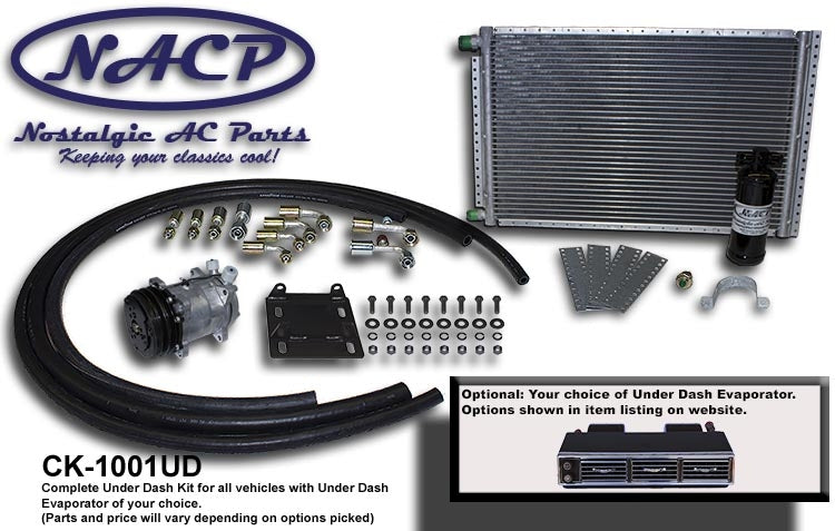 Complete Universal Underdash A/C Kit for all vehicles