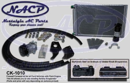 Complete Firewall Forward Kit Ford Cars and Trucks - Select an Evaporator