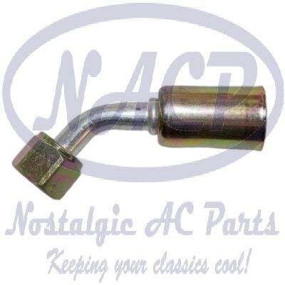AC A/C  FITTINGS,BARBED  PUSH ON,FEMALE O RING  45 DEGREE  #6 NUT #6 HOSE 11311 