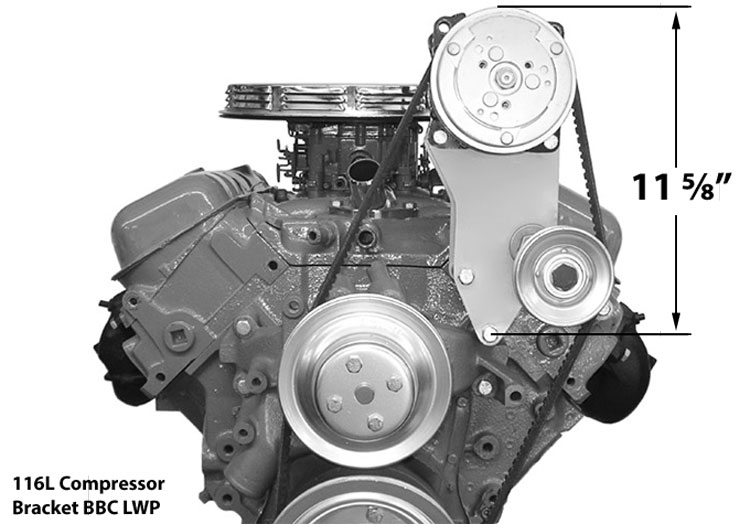 116L BBC Long Pump Bracket High Mount Driver Side