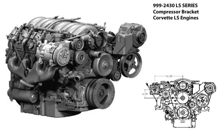 Corvette LS Engine Compressor Bracket