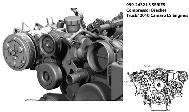 Truck / SUV LS Engine Compressor Bracket