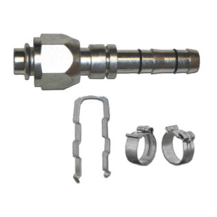 # 6 Straight E-Z Clip Female O-ring Fitting 