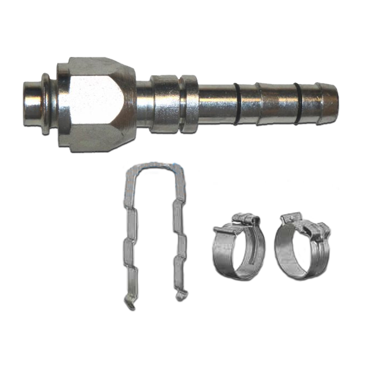 #8 Straight Female O-ring E-Z Clip Fitting