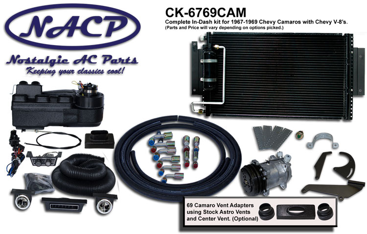 1967-1969 Chevrolet Camaro Complete A/C Kit