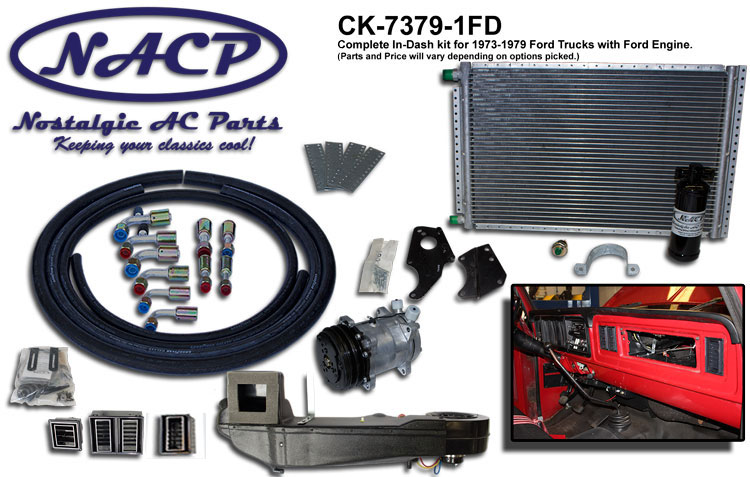 1973 - 1979 Ford F-Series Truck A/C Only System