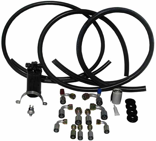 R-134a Hose Kit 135 Degree Fittings, Drier, and More!