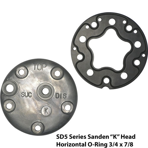 Sanden SD 508 O-ring Rear Exit Fittings Head / Back with Bolts "K"