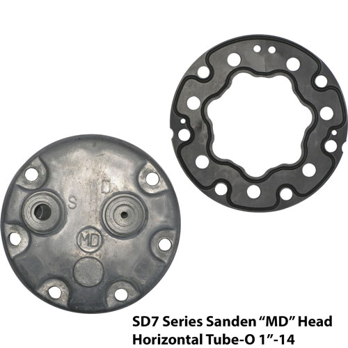 Sanden SD709 Tube-O Rear Exit Fittings Head / Back "MD"